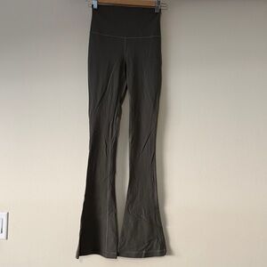 Lululemon flare align leggings brown green size 6